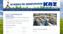 Desktop Screenshot of kazcampingshop.nl