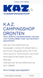 Mobile Screenshot of kazcampingshop.nl